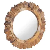 lumarko-lustro-scienne-60-cm-tekowe-okragle-stan-nowy
