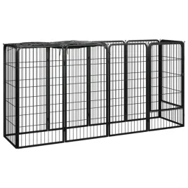lumarko-kojec-dla-psa-10-paneli-czarny-50x100-c