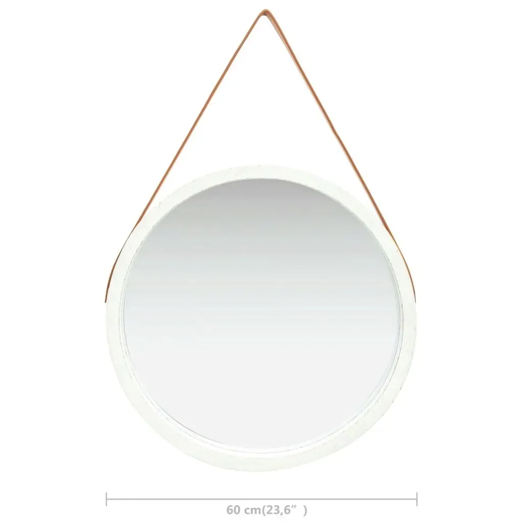 lumarko-lustro-scienne-na-pasku-60-cm-biale-stan-nowy