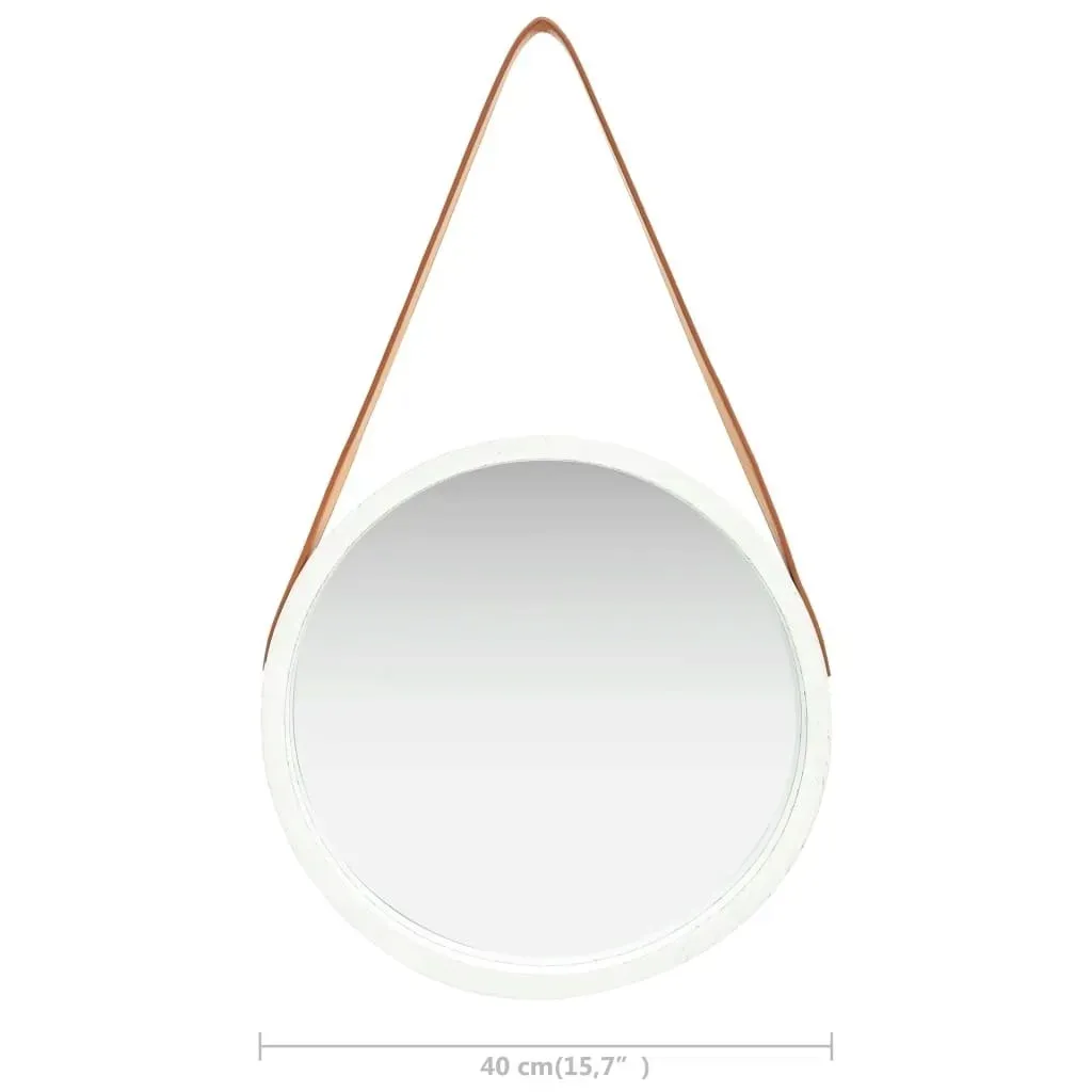 lumarko-lustro-scienne-na-pasku-40-cm-biale-stan-nowy