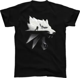 wiedzmin-3-wolf-silhouette-koszulka-meska-t-shirt-roz-s-wyprzedaz