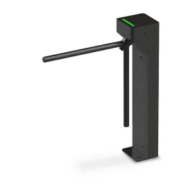bramka-obrotowa-kontrolna-niska-czarna-dwuramienna-stal-nierdzewna-bariera