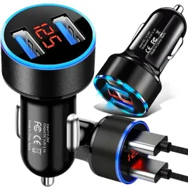 szybka-ladowarka-samochodowa-usb-3-1-quick-charge-lcd-voltomierz-wyswietlac