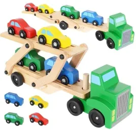 drewniane-auto-samochod-zabawka-drewniana-laweta-tir-zestaw-auta-ciezarowka