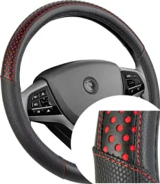 pokrowiec-na-kierownice-luxury-czarno-czerwony