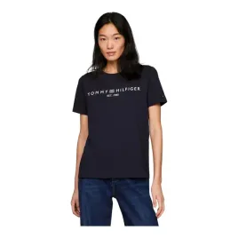 tommy-hilfiger-koszulka-damska-t-shirt-reg-corp-logo-c-nk-ss-granatowa-r-xs