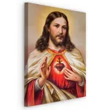 obraz-scienny-jezus-chrystus-serce-3d-ikona-30x40