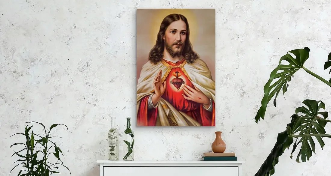 obraz-scienny-jezus-chrystus-serce-3d-ikona-70x100