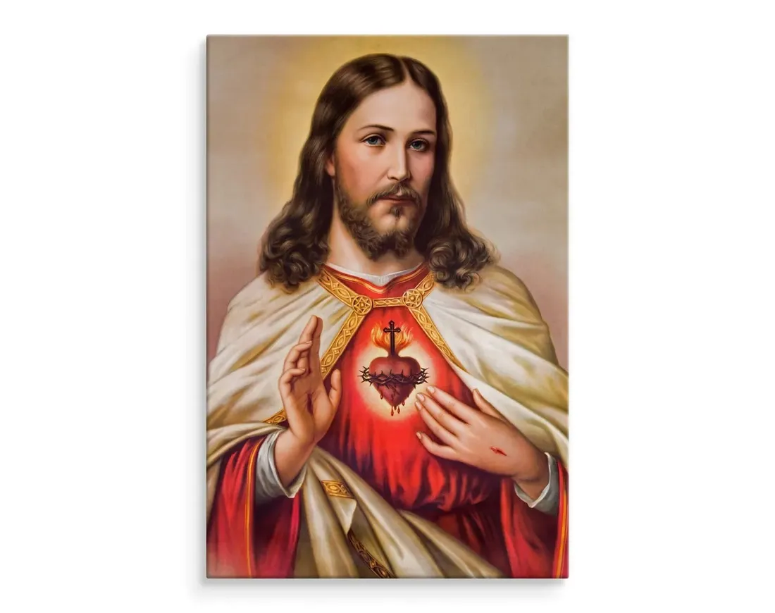 obraz-scienny-jezus-chrystus-serce-3d-ikona-70x100