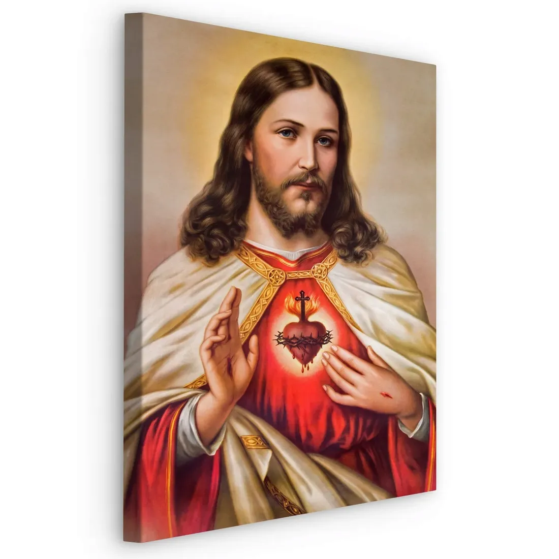 obraz-scienny-jezus-chrystus-serce-3d-ikona-40x50