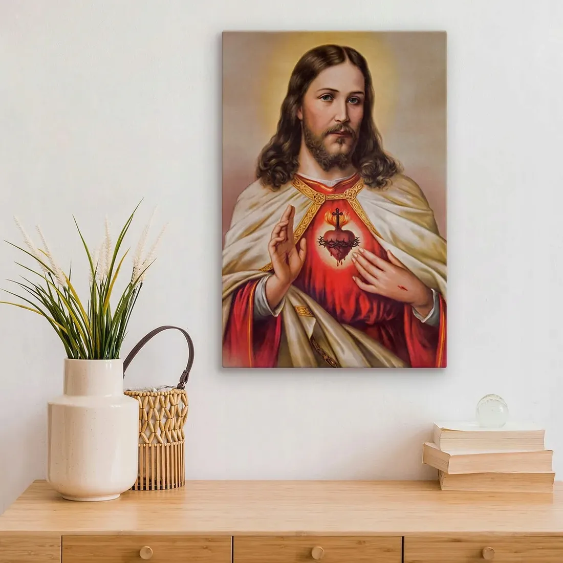 obraz-scienny-jezus-chrystus-serce-3d-ikona-40x50-stan-nowy