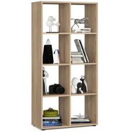 regal-stojacy-quad-70-cm-do-salonu-8-polek-otwarty-nowoczesny-dab-sonoma