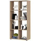 regal-stojacy-quad-70-cm-do-salonu-8-polek-otwarty-nowoczesny-dab-sonoma-stan-nowy