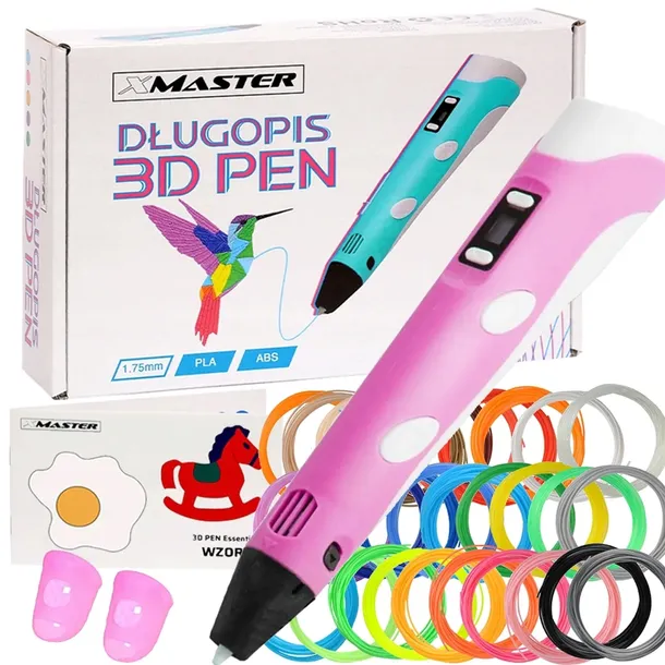 DŁUGOPIS DRUKARKA 3D PEN WKŁAD 125 METRÓW SZABLONY