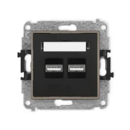 gniazdo-ladowarka-2xusb-3-1a-bez-ramki-mini-kolor-czarny-mat-czekoladowy