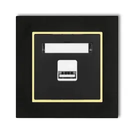 gniazdo-ladowarka-1xusb-2a-z-ramka-mini-kolor-czarny-mat-kanarkowy