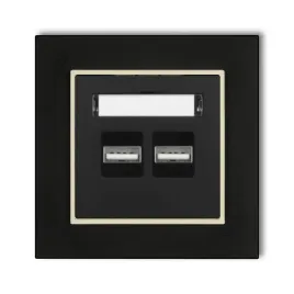 gniazdo-ladowarka-2xusb-3-1a-z-ramka-mini-kolor-czarny-mat-orzech-ziemny
