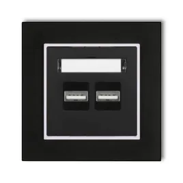 gniazdo-ladowarka-2xusb-3-1a-z-ramka-mini-kolor-czarny-mat-liliowy