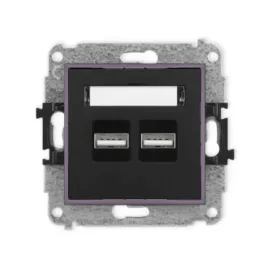gniazdo-ladowarka-2xusb-3-1a-bez-ramki-mini-kolor-czarny-mat-wrzosowy
