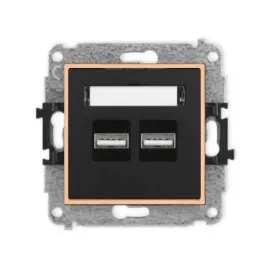 gniazdo-ladowarka-2xusb-3-1a-bez-ramki-mini-kolor-czarny-mat-brzoskwiniowy