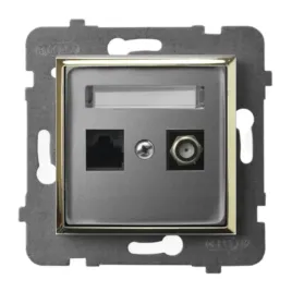 gniazdo-rj45-tv-f-bez-ramki-aria-szary-zloto