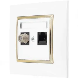 gniazdo-rj45-tv-f-z-ramka-aria-bialy-zloto