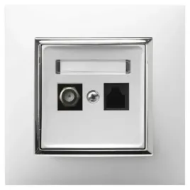 gniazdo-rj45-tv-f-z-ramka-aria-bialy-srebro