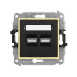gniazdo-ladowarka-2xusb-3-1a-bez-ramki-mini-kolor-czarny-mat-kanarkowy
