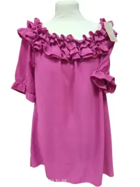bluzka-damska-hiszpanka-oversize-uni-falbanka-120cm-biust-fioletowa