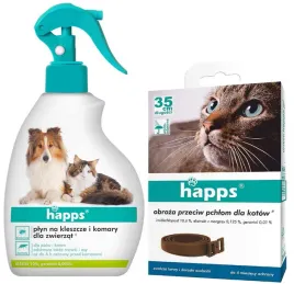 zestaw-dla-kotow-na-pchly-kleszcze-i-komary-obroza-35cm-plyn-200ml-happs