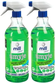 2x-plyn-do-mycia-szyb-okien-luster-glazury-spray-bez-smug-mill-clean-122l