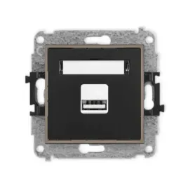 gniazdo-ladowarka-1xusb-2a-bez-ramki-mini-kolor-czarny-mat-czekoladowy