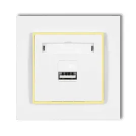 gniazdo-ladowarka-1xusb-2a-z-ramka-mini-kolor-bialy-kanarkowy