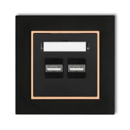 gniazdo-ladowarka-2xusb-3-1a-z-ramka-mini-kolor-czarny-mat-brzoskwiniowy