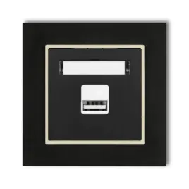 gniazdo-ladowarka-1xusb-2a-z-ramka-mini-kolor-czarny-mat-orzech-ziemny