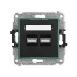 gniazdo-ladowarka-2xusb-3-1a-bez-ramki-mini-kolor-czarny-mat-szmaragdowy