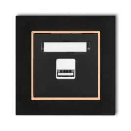 gniazdo-ladowarka-1xusb-2a-z-ramka-mini-kolor-czarny-mat-brzoskwiniowy