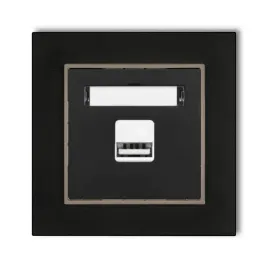 gniazdo-ladowarka-1xusb-2a-z-ramka-mini-kolor-czarny-mat-czekoladowy