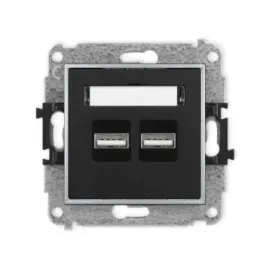 gniazdo-ladowarka-2xusb-3-1a-bez-ramki-mini-kolor-czarny-mat-srebrny