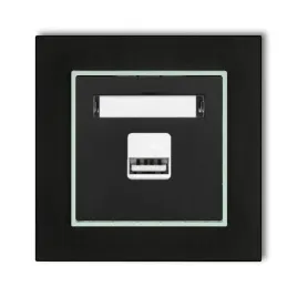 gniazdo-ladowarka-1xusb-2a-z-ramka-mini-kolor-czarny-mat-mietowy