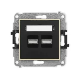 gniazdo-ladowarka-2xusb-3-1a-bez-ramki-mini-kolor-czarny-mat-orzech-ziemny