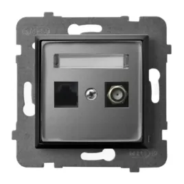 gniazdo-rj45-tv-f-bez-ramki-aria-szary-czarny