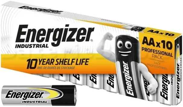 10x MOCNA BATERIA ALKALICZNA DUŻE PALUSZKI ENERGIZER INDUSTRIAL AA R6 LR6