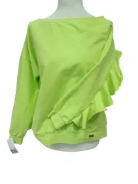 bluza-bluzka-damska-z-falbanami-limonkowa-biust-132cm