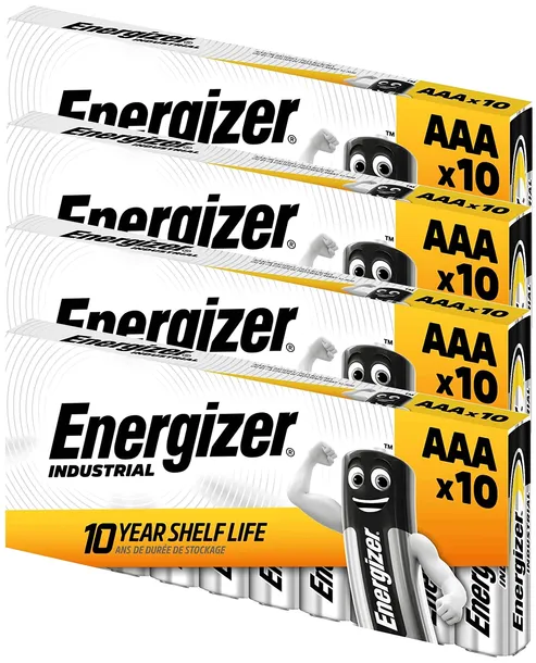 40x MOCNA BATERIA ALKALICZNA MAŁE BATERYJKI ENERGIZER INDUSTRIAL AAA R3 LR3