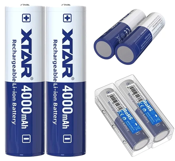 2 SZT AKUMULATOR XTAR 18650 3.6V 4000MAH LI-ION Z ZABEZPIECZENIEM PROTECTED