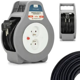 przedluzacz-bebnowy-zwijany-10m-2xgniazdo-2300w-termik-kompakt-2300w-10a