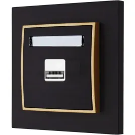 gniazdo-ladowarka-1xusb-2a-z-ramka-mini-kolor-czarny-mat-zloty