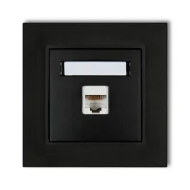 gniazdo-internetowe-1x-z-ramka-karlik-mini-kolor-czarny-mat
