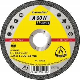 tarcza-prosta-do-ciecia-t41-125x1x2223-mm-a60-n-supra-klingspor-264298